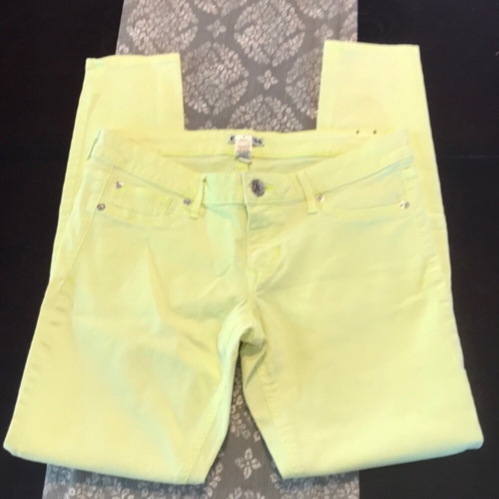 [Express] Lemon Low Rise Size 8 Skinny Jeans